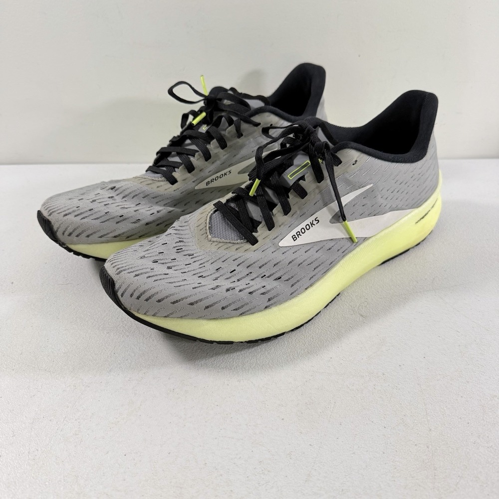 Brooks Hyperion Tempo Mens Running Shoes Grey Yellow 1103391D099 SIZE 8D